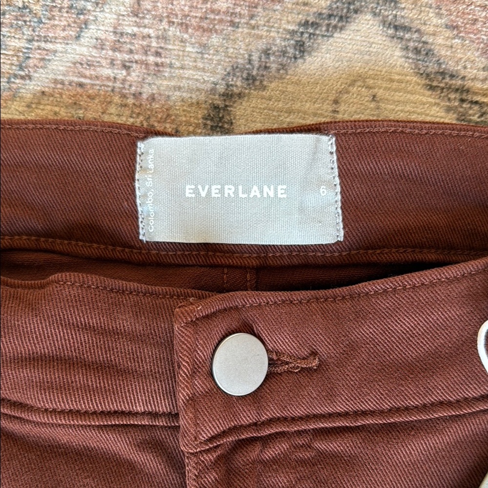 Everlane Brown Ankle Barrel Leg Pants - Picture 2 of 9